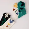 Женские носки 4 пары лот мультфильм осьминог цветок милый kawaii смешные повседневные женские хлопковые носки Hoseirey Harajuku Crew Sox