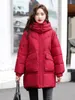 Korki damskie płaszcza bawełniane płuczki dla kobiet zima moda długą zagęszcza ciepła koreańska koreańska kurtka z rękawów