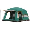 Móveis de acampamento K-Star Camping Tent Outdoor portátil para 3-4 pessoas Canopy dois quartos Uma sala de estar respirável grande conjunto