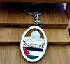 キーチェーンストラップ2pc/バッチパレスチナのキーチェーンパレスチナの旗エルサレムパレスチナアルアクサモスクとマップイスラム教徒イスラムギフトy240510