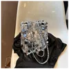 Women Bag Sequins Handbags Silver Small Tote Bling Fashion Lady Bucket Girls Glitter Purses 240506