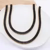 Tennis Black CZ Choker Womens Tennis Chain Chain Collier Luxury AAA + CUBIC ZICCON Collier pop de glace courte