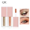 Qic qini kleurrijke acht kleuren glanzende oogschaduw vloeistof glanzende liggende zijdeworm lichte parel vloeistof oogschaduw make -up