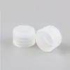200 x 4g 4mlプラスチックPEテストチューブホワイトプラグラボハードサンプルコンテナ透明パッキングバイアル女性化粧品ボトルrtpvl