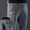 Hommes printemps et automne version coréenne confort stretch slim fashion skinny jeans pantalons designer vêtements 240513