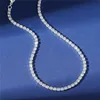 Chokers Sexy necklace ice out tennis chain necklace suitable for women luxurious cubic zirconia crystal short hip-hop necklace accessories jewelry d240514