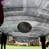 Modelli di veicoli spaziali gonfiabili per la pubblicità gigante all'ingrosso per decorazioni a tema spaziale 8 m dia (26 piedi) palloncino UFO con giocattoli ventilatori ad aria sport