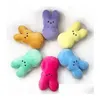 Autre fête des fêtes Supplies Pâques Bunny Toys 15cm P enfants bébé Happy Easters Rabbit Dolls 6 Color Wholesale Drop Livrot Home Garden OT4VC