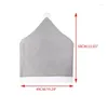 Chair Covers 4Pcs/Set Christmas Back Classic Gray Santa Claus Hat Non-Woven Fabric Slipcover With Pompom Ball Home