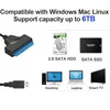 SATA to USB 3.0 Adapter Cable for 2.5 inch Hard Drive HDD/SSD Data Transfer, External Hard Drive Converter Support UASP