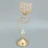 Kerzenhalter magideal 35cm Globe Säule Kristall Tee Holder Bowl Home Decor Lampe Golden Silber Pick