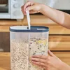 Storage Bottles Clear Rice Dispenser Container Large Leak Proof Air Tight Storing One Or Two Kinds Of Food At Box