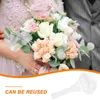 Decorative Flowers Bouquet Material Bouquets For Wedding Holder Flower Stand Artificial Arrangement Bridal Handle Fresh Lace DIY