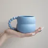 Кружки творческая керамическая кружка Симпатичная кофейная чашка скандинавской декор ручной работы