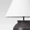 Lampes de table grande lampe en céramique noire - ampoules seuils non incluses