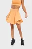 Women Tennis Skirt Athletic Skort High Waist Pleated Elastic Yoga Skirt