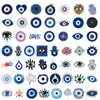 New 50Pcs/Lot Lucky Devil's Eye Stickers Blue Eyes Sticker evil eyes for DIY Luggage Laptop Skateboard Bicycle Decals Wholesale