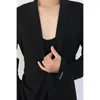 Stage Wear 2024 Latin Dance Tops For Men Black Long Sleeved Cardigan Shirts Chacha Rumba Tango Dress Adult Costume DQS15632