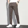 Pantalon masculin coton coton homme entreprise slim fit coréen de travail coréen cargo contrafait décontracté vêtements de marque masculine plus taille