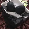 Bras Sets Womens Set Cust Cup Sexy Lace Bra Simple Transparent Womens Underwear Black Broidered Bow XW