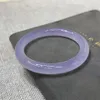 Чистый натуральный халцедон -светлый фиолетовый браслет высокий ледяной батончик настоящий агат нефритовый браслет элегантность