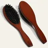 Nouvelle arrivée à cheveux brosse en bois Handle de sanglière Bristle Beard Peigne de peigne