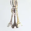 Metallkedjan Frankrike Stock Key Ring Eiffel Tower Keychain 3 Färgkedja
