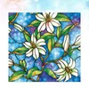 Window Stickers PVC Privacy Decorative Films Orchid Film Stained Glass Home Diy Decoration 45x100cm
