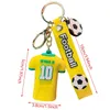 Football Trikot Keychain Cartoon süße Puppe Keyring Creative Fashion Paar Tasche Schlüsselkette Auto Anhänger Accessoires Geschenk 240511