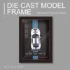Diecast Model Arabalar 1 32 Fotoğraf Çerçevesi Sürümü Alaşım Metal Spor Otomobil Modeli Simülasyon 3D Yarış Araba Süspansiyon Boyama Koleksiyonu Çocuk Hediye Dekorasyonu T240513
