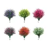 Fleurs décoratives 8pcs ABS non toxique Artificiel pour les bouquets de mariage - Bas d'entretien et de fête inodore orange