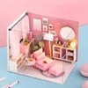 Architecture / DIY Maison en bois Mini Miniture Doll House DIY Small House Kit 3d Puzzle Building Assembly House Meubles Jouet Childrens Birthday