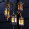 Candle Holders 2 Pack Hanging Holder Chandelier Moroccan Vintage Lantern Contain 40Cm Chain