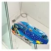 Коврики для ванны 35x70 см. Ocean World Pvc Pvc Antipl Douche Mate Mate Demple Pad Pad Tapete Banheiro Antiderrapante Tappetino Doccia 230921 Dr Dhgnv