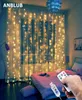 3M LED Curtain Garland sur la fenêtre USB Lights Fairy Festoon Remote Control DÉCORATIONS DE NOUVEAU ANNEM