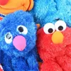 Original stor sesam Strenging Hand Puppet Show Puppet Elmo Cartoon Soft Plush Doll Födelsedag för barn Barn År gåvor 240513