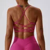 Fitness and Sports Bra Womens Sexy High Intensity Yoga Balette Running Gym Top Top Cotton Underwear Fashion Beauty Back 240509