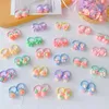 Haarzubehör 40pcs/Los Baby Girl Hair Accessoires süße Blumen Süßigkeiten Baby Elastizität Haar Bindungs Bindungen Schwanzhalter Kinder Mädchen Haarseile Gummi -Band