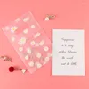 Gift Wrap 10pcs/lot Small Daisy Transparent Plastic Bag Pretty Mini Mixed Pattern Jewelry Earring Shopping Pouch
