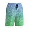 Shorts masculins Blanc Paisley Board Summer Bleu à Green Running Surf Beach Male Séchage rapide Y2K Plus taille de natation Trunks