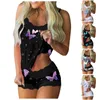 Women's Sleepwear Fashion Sexy Lace Set Suit Solid Color Wireless Bra Underwear Panties