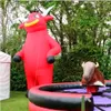 8mh (26 футов) с вентилятором красного гигантского надувного мультфильма для рекламы и на открытом воздухе