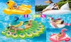 Flamingo Pool Flots Raf 14213796cm Giant Piscine flamanto gonflable Gébe Flobe Radeau Adultes Parth Pool Pool Swimming Floating DH10696746438
