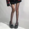 Femmes chaussettes douces mignonnes rouges amoureuses motif de sabot de collants transparents pour les bas d'impression mince collants de clubs de fête