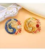 Broches Broche de dragon chinois punk pour hommes et femmes créatives de la personnalité d'épingle spéciale Perle Corsage Suit Jacket Accessoires Cadeaux