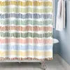 Cortinas de chuveiro Cortina de padrão geométrico para decoração do banheiro Modern nórdico Banho de tecido de poliéster à prova d'água com ganchos