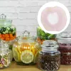 Storage Bottles Jars Dried Fruit Bottle Lid Cloth Lids Candy Supplies Cover Reusable Covers