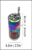 Altri fumo aessories manovellina arcobaleno colorf affilato in lega di zinco grigre metallica 6m 4 strati Dry Grinde2774155