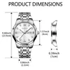 Нарученные часы Taxau Top Brand Trend Mens Forist Es из нержавеющей стали водонепроницаемые модные моды Quartz Original Business Es для мужчин Y240510