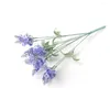 Dekorative Blumen kreative falsche violette Tischdekorationen Romantische Provence Lavendel Seidenblume handgefertigt Hochzeitsfeier Ornamente